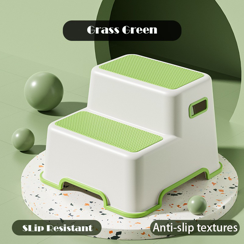 Foldable Kids 2-Step Stools / Toilet Potty Training stoolToddler Non-Slip Bathroom Potty Stool
