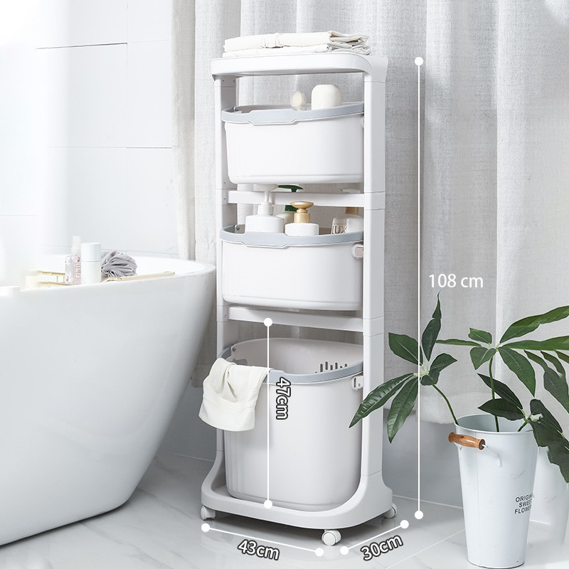 Laundry Basket Detachable Swinging Basket Bathroom Kitchen Bedroom Storage basket